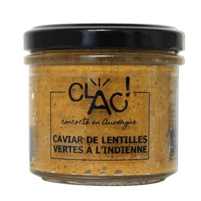 Tartinable Caviar de Lentilles Vertes à l'Indienne Bio - CLAC! - 100g