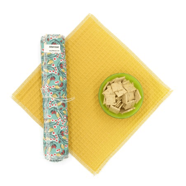 Essuie-tout Lavable Réutilisable Double Face en Tissu - 5 Feuilles