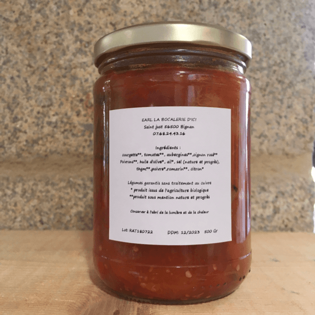 Ratatouille Bio - 500g