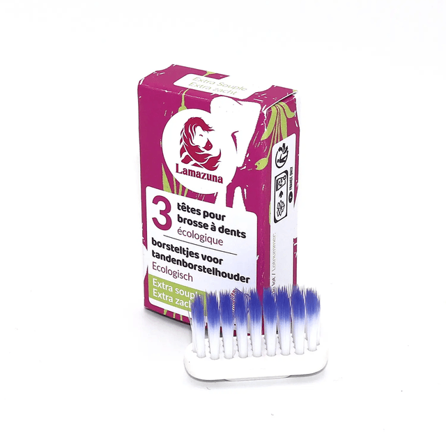 Lot de 3 Têtes de Brosse à Dents Rechargeables - Lamazuna