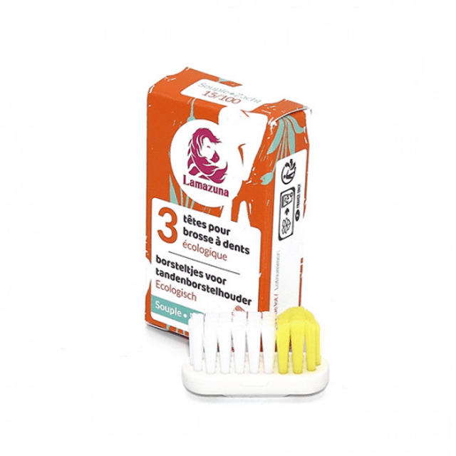 Lot de 3 Têtes de Brosse à Dents Rechargeables - Lamazuna