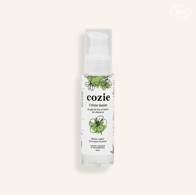 Crème mains au Gel de Lin et Huile de Chanvre Cozie - 50ml