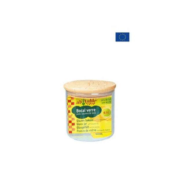 Bocal Couvercle Bois - 500ml