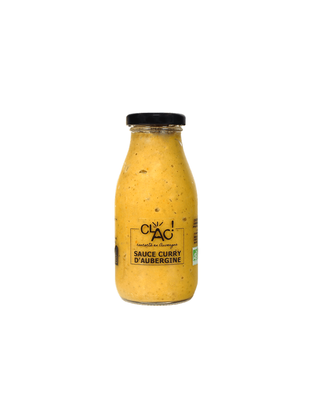 Sauce curry d&#039;aubergine Bio - 250g