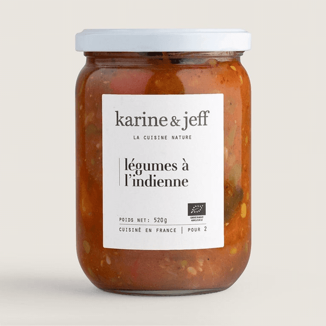 Plat Cuisiné Bio - Légumes à l&#039;Indienne - 520g