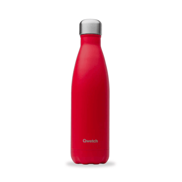 Gourde Isotherme - Matt Rouge Cardinal (500ml) - Qwetch