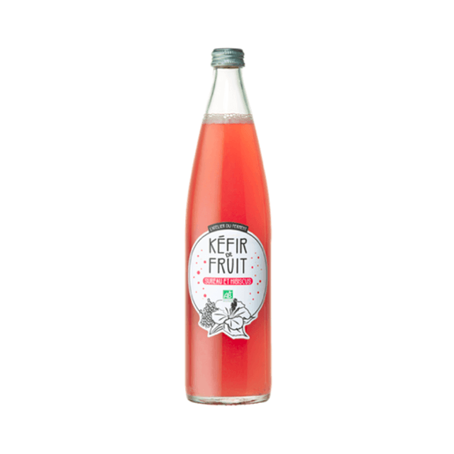 Kéfir de Fruit Sureau et Hibiscus Bio - 75cl