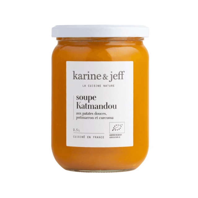 Soupe Katmandou : Patates Douces, Potimarron et Curcuma Bio - 0,50L