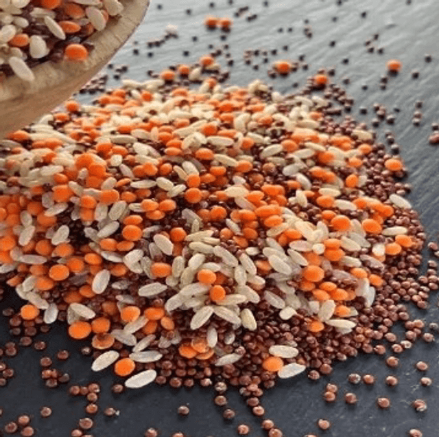 Trio gourmand (riz, quinoa, lentille) Bio - 8,50€/kg