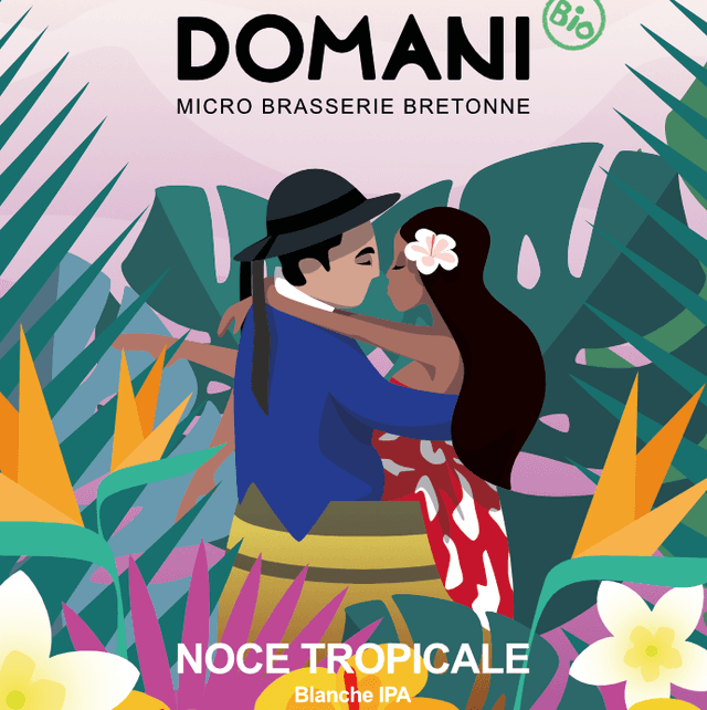 Bière DOMANI Noce Tropicale &quot;Blanche IPA&quot; Bio - 75cl