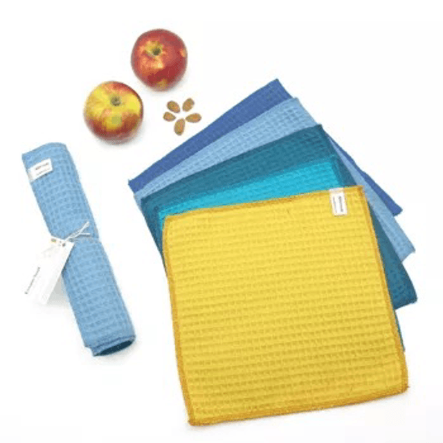 Essuie-tout Lavable Réutilisable en Tissu Uni- 5 Feuilles