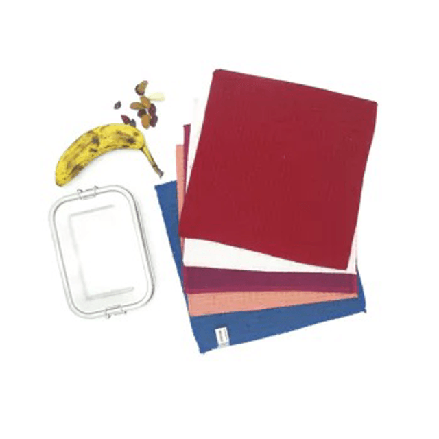 Essuie-tout Lavable Réutilisable en Tissu Uni- 5 Feuilles